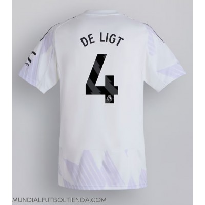 Camiseta Manchester United Matthijs de Ligt #4 Segunda Equipación Replica 2025-26 mangas cortas Camiseta Manchester United Matthijs de Ligt #4 Segunda Equipación Replica 2025-26 mangas cortas